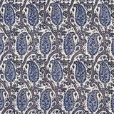 Schumacher Daria Paisley Indigo Fabric