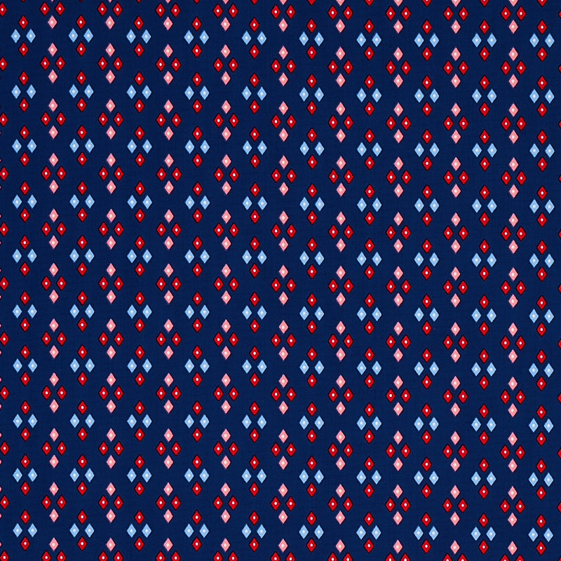 Schumacher Anastasia Blue Fabric