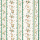 Schumacher Elena Paisley Stripe Green Fabric