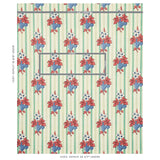 Schumacher Turnip Mint Fabric - Eade's Wallpaper