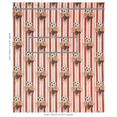 Schumacher Turnip Carnation Fabric - Eade's Wallpaper