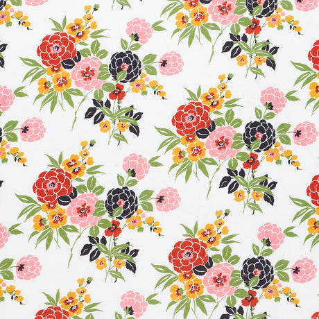 Schumacher Valentina Floral Multicolor Fabric - Eade's Wallpaper