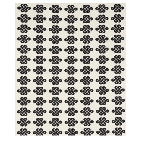 Schumacher Penelope Knot Black Fabric - Eade's Wallpaper