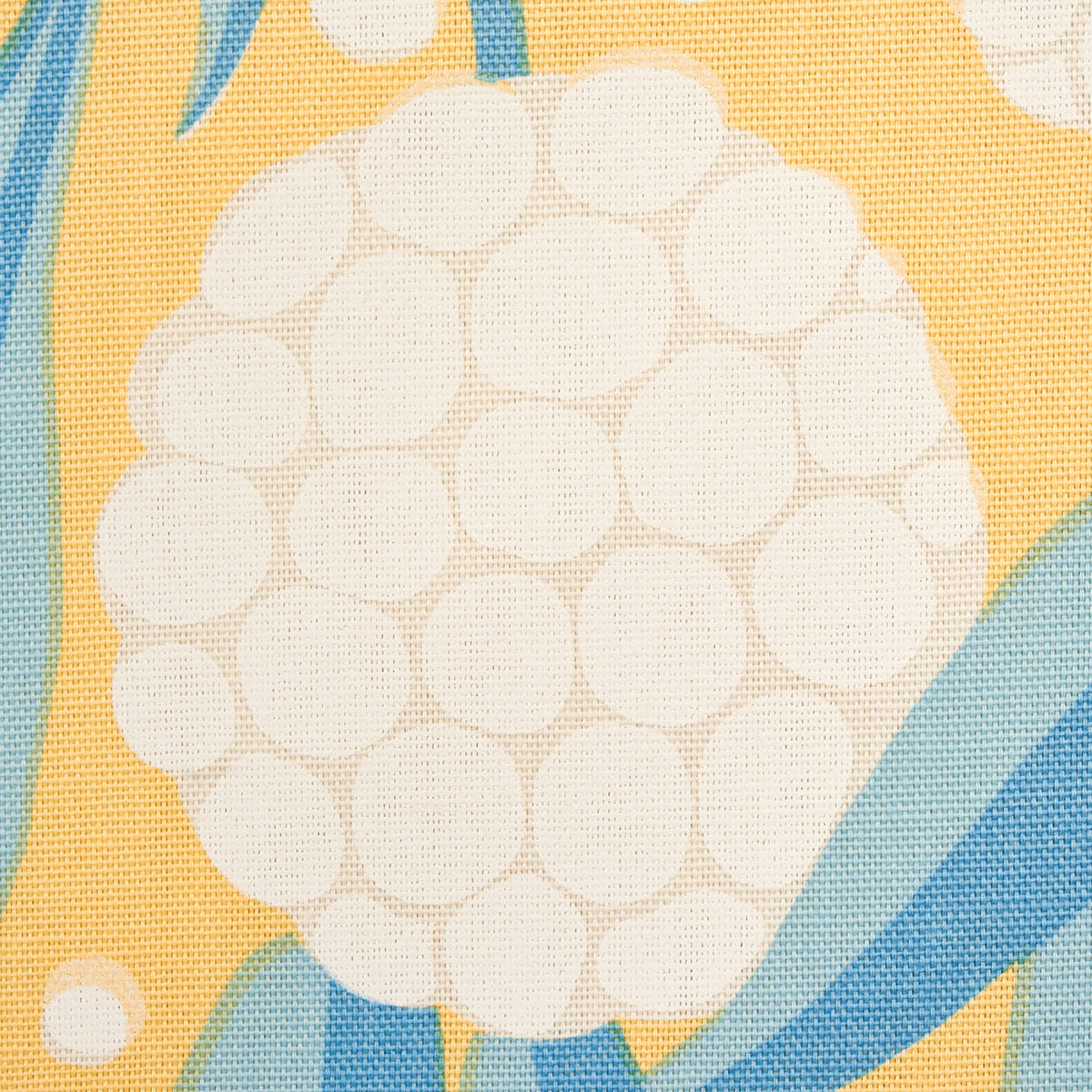 Schumacher Rubus Cotton Linen Yellow Fabric - Eade's Wallpaper