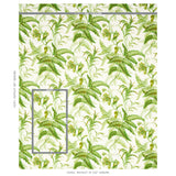 Schumacher Myers Fern Linen Tropical Fabric - Eade's Wallpaper