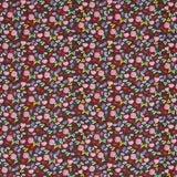 Schumacher Calico Multi On Brown Fabric