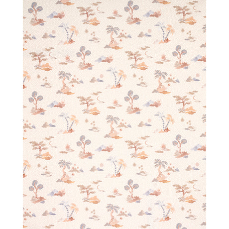 Schumacher Valletta Moonstone Fabric - Eade's Wallpaper