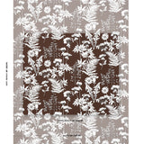 Schumacher Spring Floral Indoor/Outdoor Brown Fabric - Eade's Wallpaper