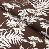 Schumacher Spring Floral Indoor/Outdoor Brown Fabric - Eade's Wallpaper