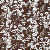 Schumacher Spring Floral Indoor/Outdoor Brown Fabric - Eade's Wallpaper