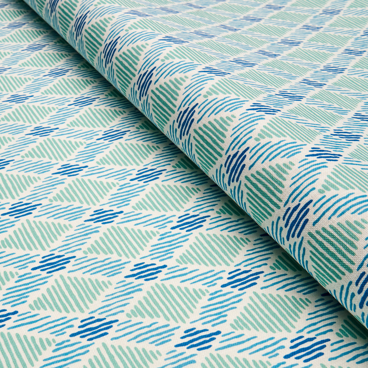 Schumacher Dexter Indoor/Outdoor Turquoise Fabric