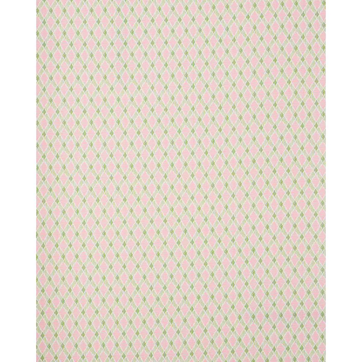 Schumacher Dexter Indoor/Outdoor Pink & Green Fabric