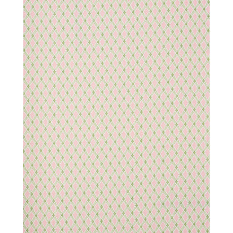 Schumacher Dexter Indoor/Outdoor Pink & Green Fabric