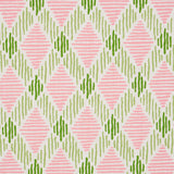 Schumacher Dexter Indoor/Outdoor Pink & Green Fabric