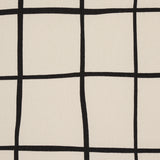 Schumacher Painterly Windowpane Black Fabric - Eade's Wallpaper