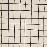 Schumacher Painterly Windowpane Black Fabric - Eade's Wallpaper