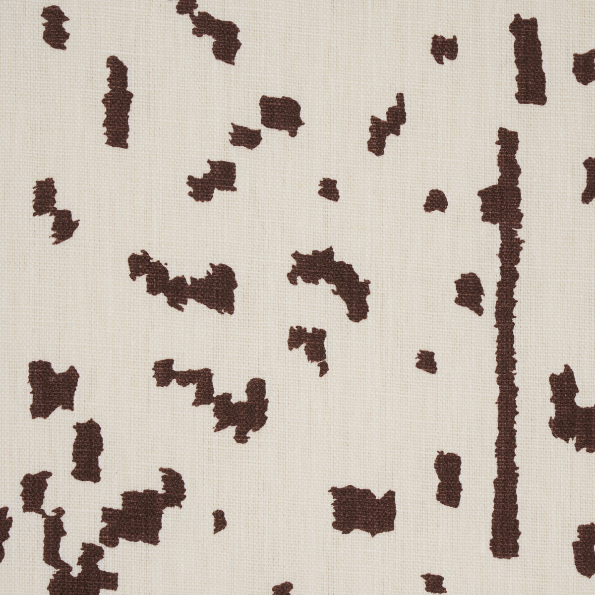 Schumacher Bespotted Brown Fabric