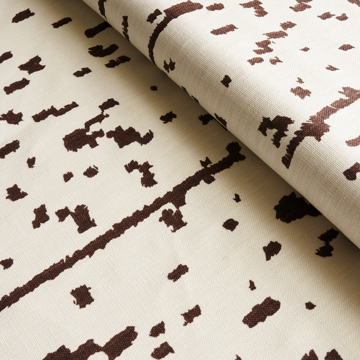 Schumacher Bespotted Brown Fabric