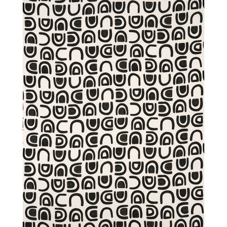 Schumacher Threshold Printed Linen Carbon Fabric - Eade's Wallpaper