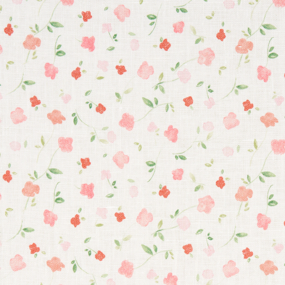 Schumacher Bloomwind Performance Linen Pink Fabric