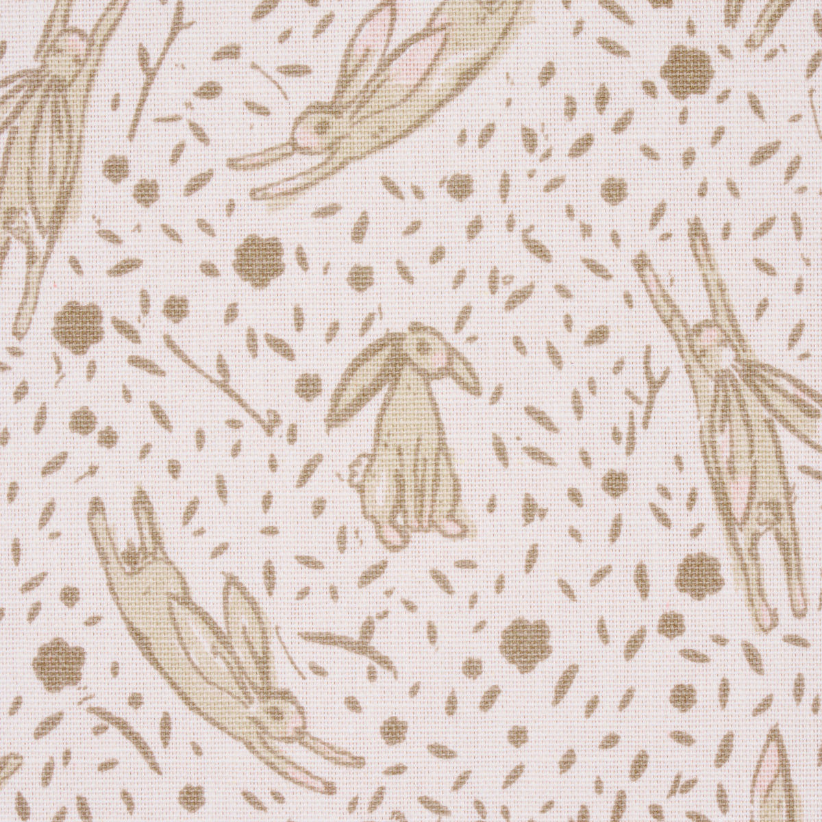 Schumacher Rabbit High Performance Print Blush Fabric - Eade's Wallpaper