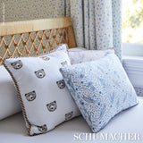 Schumacher Rabbit High Performance Print Blush Fabric - Eade's Wallpaper