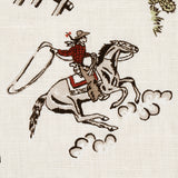 Schumacher Wild West Performance Linen Cream Fabric - Eade's Wallpaper