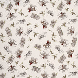 Schumacher Wild West Performance Linen Cream Fabric - Eade's Wallpaper