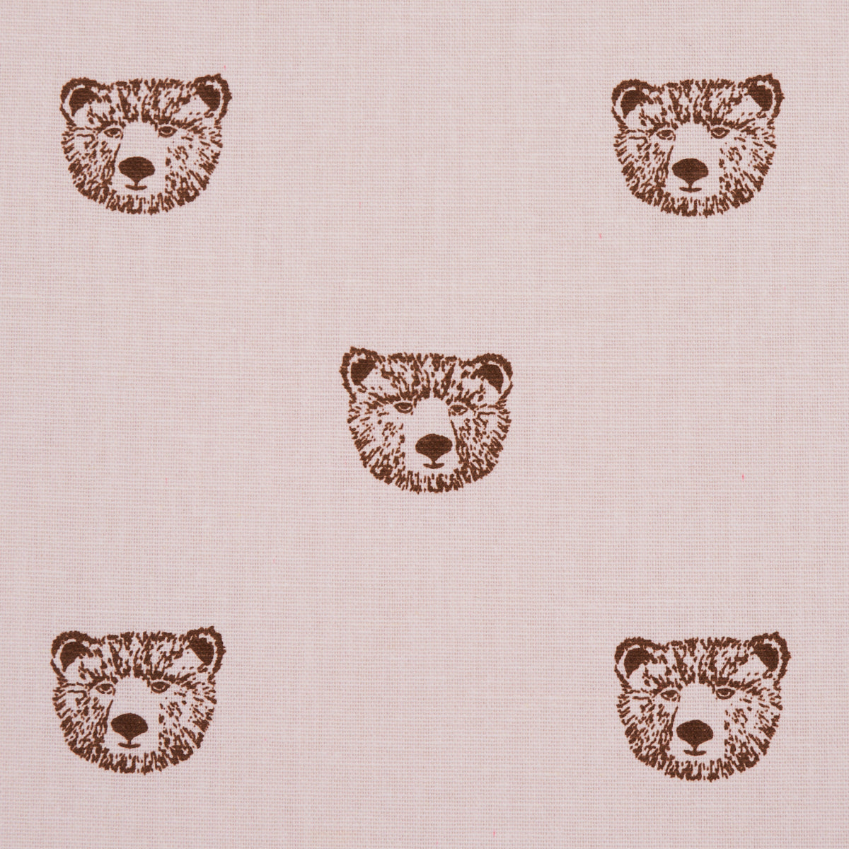 Schumacher Bear High Performance Print Blush Fabric