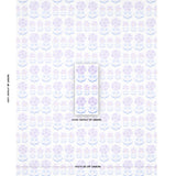 Schumacher Anjuna Floral Linen Print Lilac Fabric