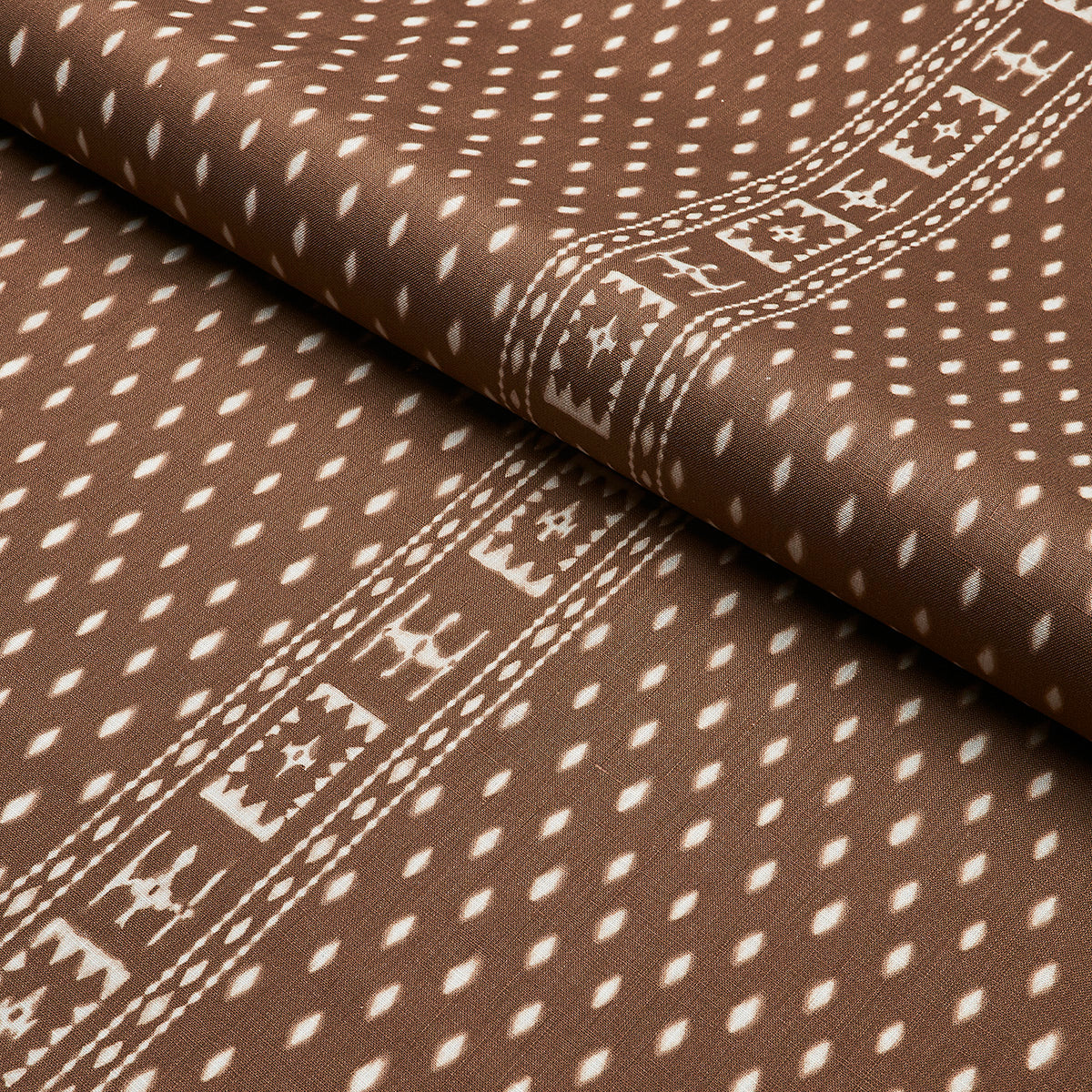 Schumacher Indah Batik Sepia Fabric