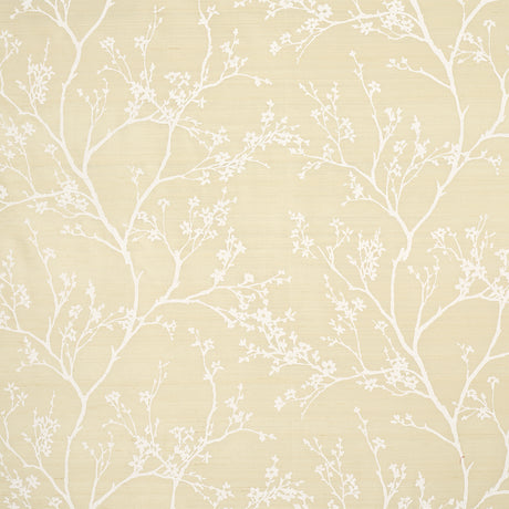 Schumacher Twiggy Silk Champagne Fabric - Eade's Wallpaper