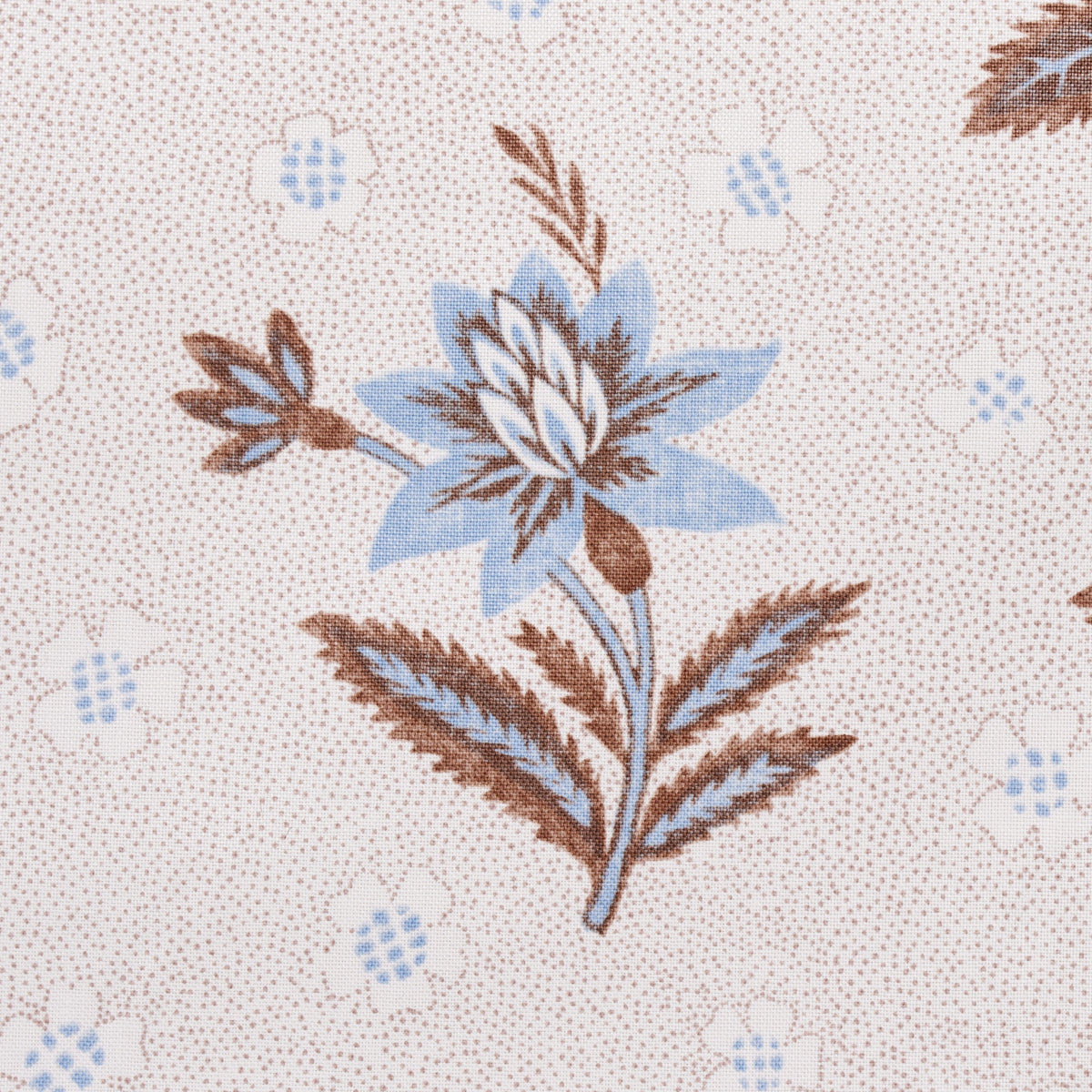 Schumacher Colline Delft & Sepia Fabric
