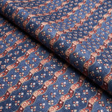 Schumacher Ottilie Stripe Document Fabric - Eade's Wallpaper