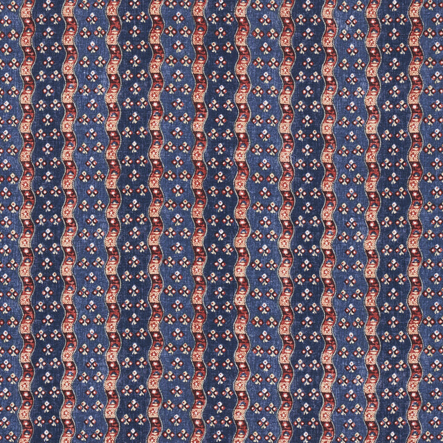 Schumacher Ottilie Stripe Document Fabric - Eade's Wallpaper