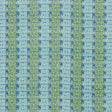 Schumacher Ottilie Stripe Green Fabric - Eade's Wallpaper