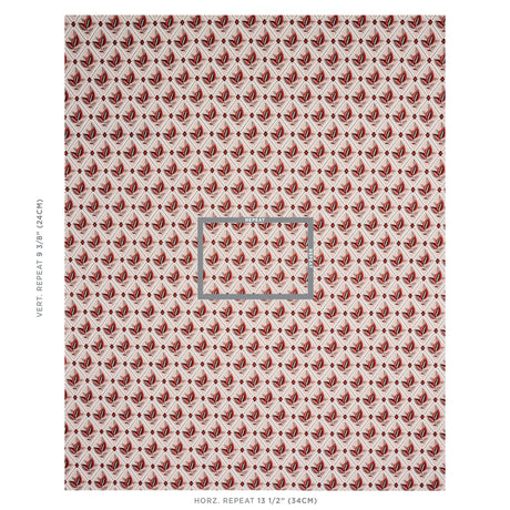 Schumacher Basile Trellis Spice & Carbon Fabric