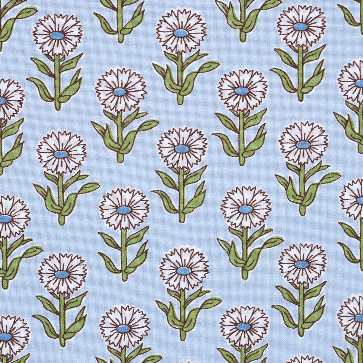 Schumacher Adeline Mineral & Leaf Fabric