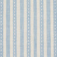 Schumacher Mathis Ticking Stripe Sky Fabric - Eade's Wallpaper