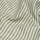 Schumacher 180591 MATHIS TICKING STRIPE in SAGE Fabric - NEW