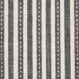 Schumacher Mathis Ticking Stripe Carbon Fabric - Eade's Wallpaper