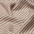 Schumacher 180594 MATHIS TICKING STRIPE in FLAX Fabric - A C