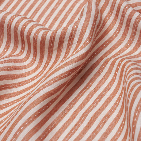 Schumacher 180595 MATHIS TICKING STRIPE in SPICE Fabric - A 