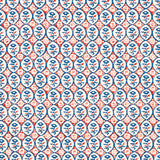 Schumacher Josiane Floral Rouge & Navy Fabric