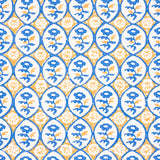 Schumacher Josiane Floral Yellow & Blue Fabric