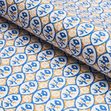 Schumacher Josiane Floral Yellow & Blue Fabric