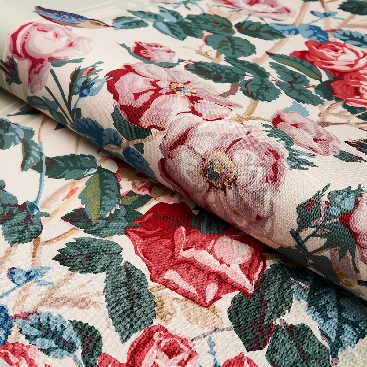 Schumacher Margaret Ruth Document Fabric - Eade's Wallpaper