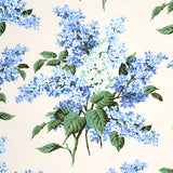 Schumacher Proust'S Lilacs Blue Fabric - Eade's Wallpaper