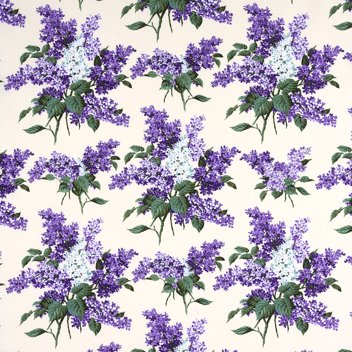 Schumacher Proust'S Lilacs Purple Fabric - Eade's Wallpaper