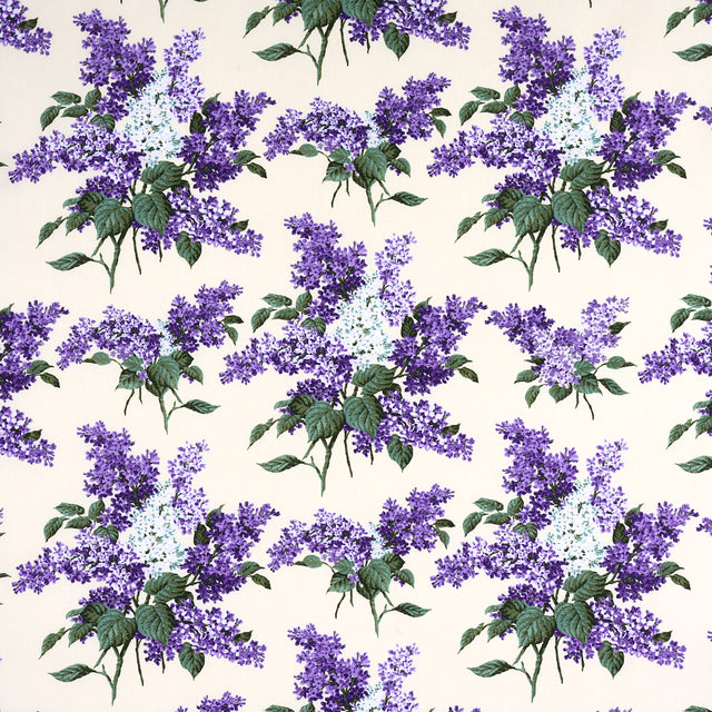 Schumacher Proust'S Lilacs Purple Fabric - Eade's Wallpaper